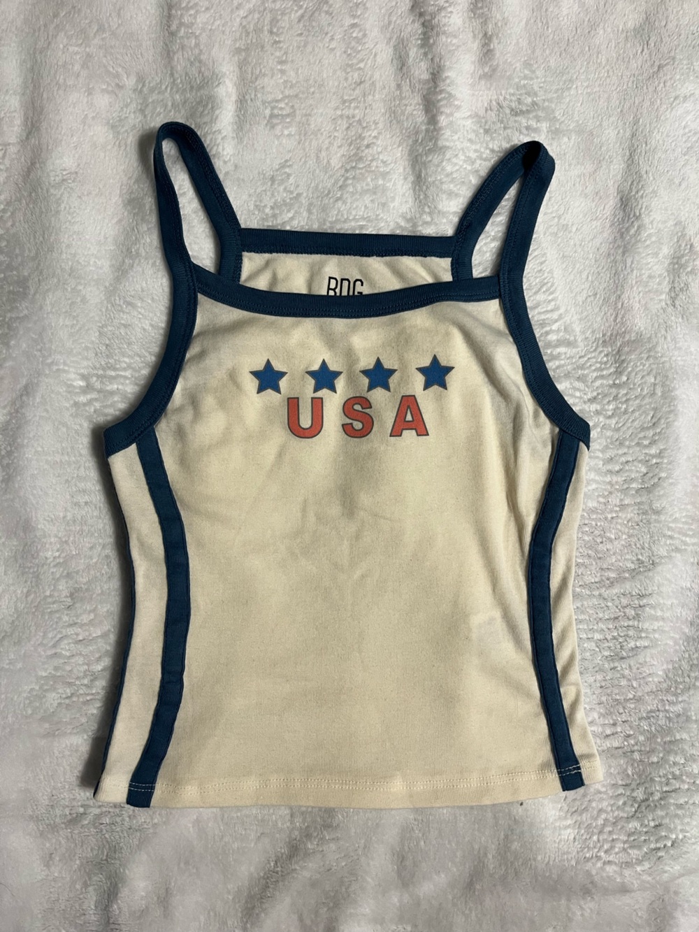 Urban Outfitters BDG USA Tank Top Cropped Size Medium America Americana